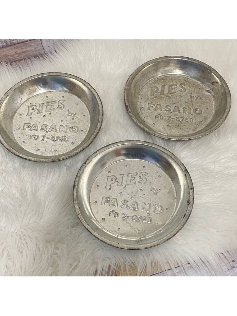Silver Pie Pans - Set of 3